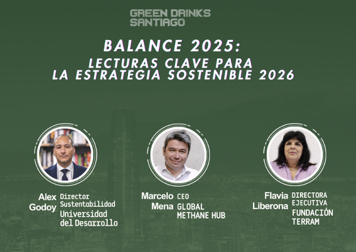 Balance 2025: líderes analizarán las claves para la estrategia sostenible 2026 en nuevo conversatorio Green Drinks